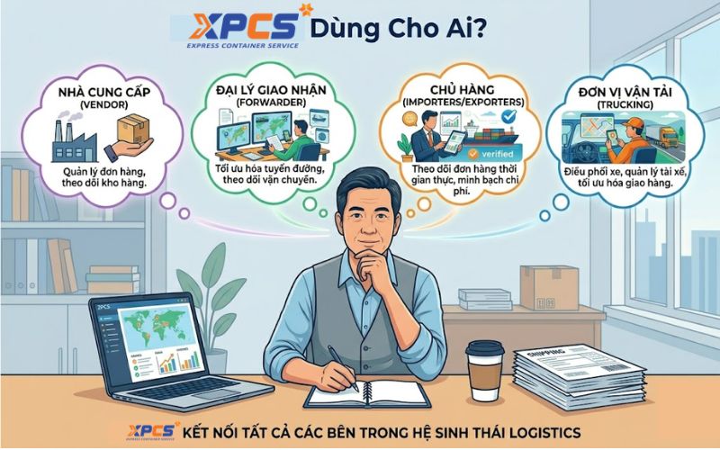 XPCS Dùng Cho Ai? Vendor, Forwarder, Chủ Hàng Hay trucking